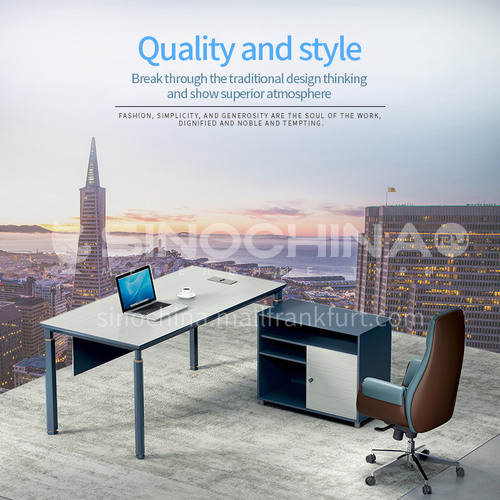AB-AZZ-1616A- Modern office furniture, supervisor desk, healthy and environmentally friendly board, aluminum alloy frame, supervisor desk